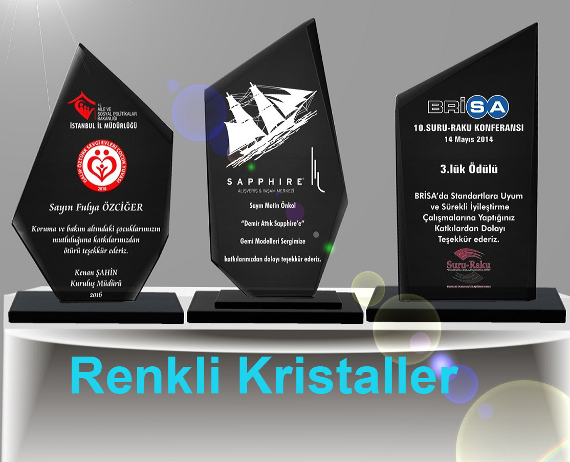 SİYAH KRİSTAL PLAKET